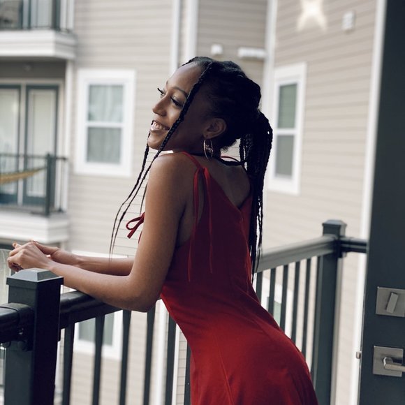 Red Cocktail Dress - Picture 4 of 6